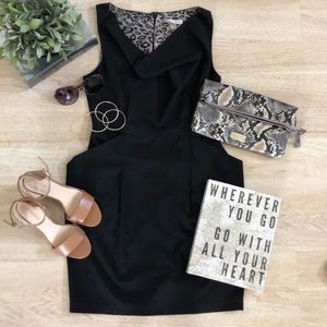 Love 21 x Forever 21 cowl neck black dress